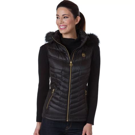 tan michael kors vest macys|Michael Kors hoodie.